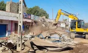 Gujarat: Madrasa demolished during an anti-encroachment drive.