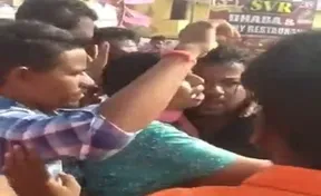 Telangana: Mob chanting "Jai Shri Ram" assaults Muslim pregnant woman and brother at his hotel